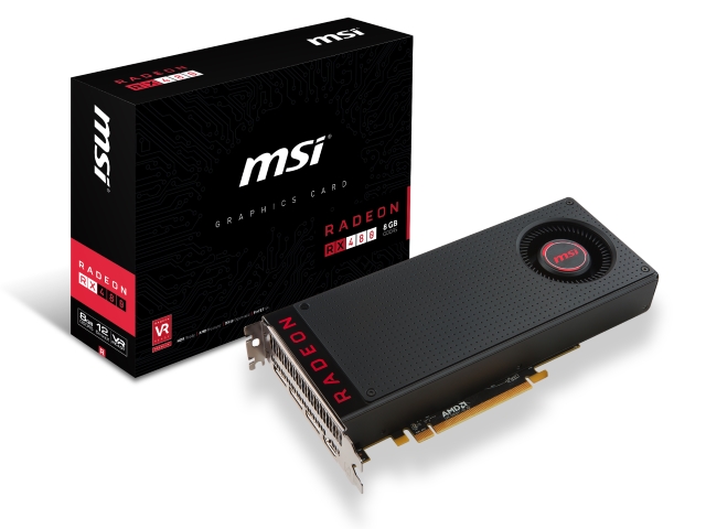 MSI Radeon RX 480 8G RADEON RX 480 8GB 256-bit GDDR5 PCI Express