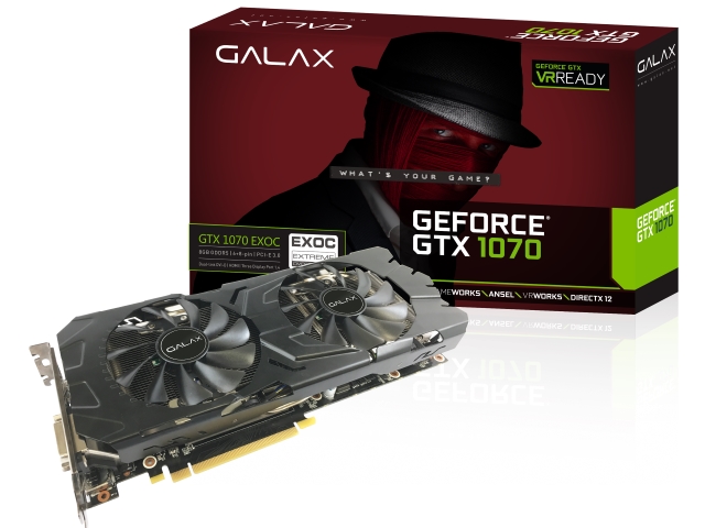 グラフィックボード・グラボ・ビデオカード galax GeForce gtx 1080 exoc 8GB GALAX GeForce GTX 1080 EXOC｜｜株式会社アユート PCパーツ・VR