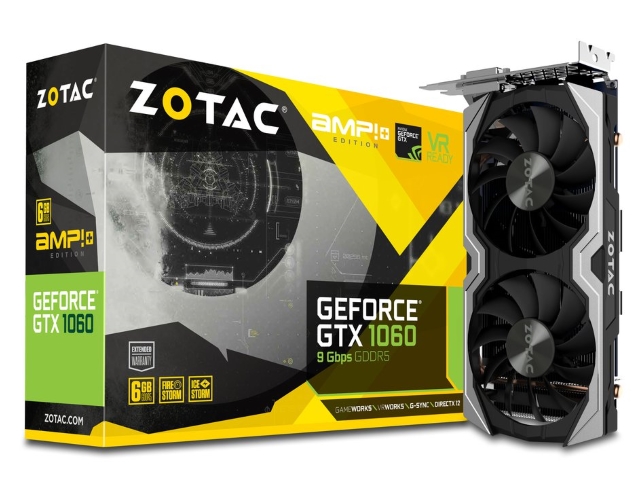ZOTAC ZT-P10600G-10M (GeForce GTX 1060 AMP! Edition+ (9Gbps memory