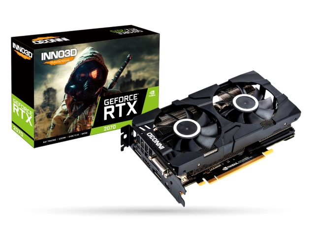 INNO3D GEFORCE RTX 2070 TWIN X2 GEFORCE RTX 2070 8GB 256-bit GDDR6  