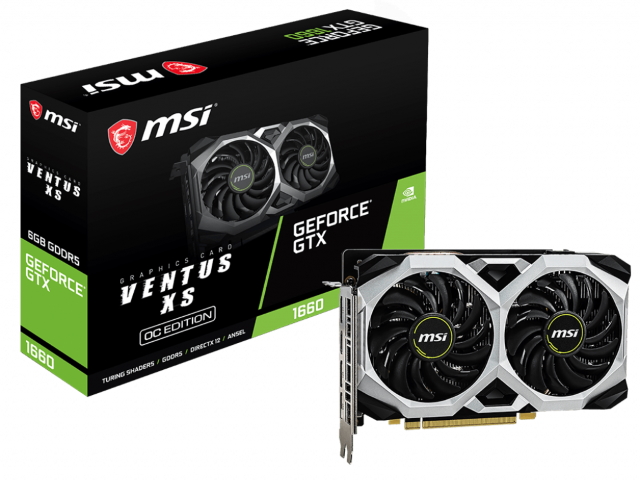 MSI GeForce GTX 1660 VENTUS XS 6G OC VENTUS GEFORCE GTX 1660 6GB
