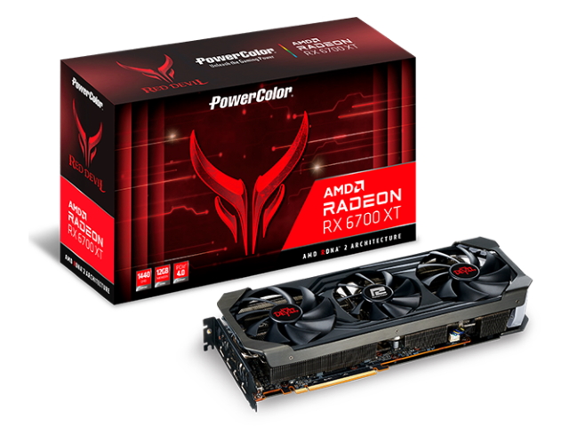 グラフィックボード・グラボ・ビデオカード PowerColor Red Devil AMD Rx 6700XT 12GB PowerColor Red Devil AMD Radeon RX 6700 XT 12GB GDDR6 RED