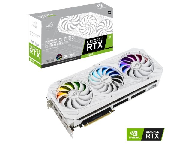 【美品】ROG STRIX RTX3080-O10G-WHITE-V2 ASUS ROG-STRIX-RTX3080-O10G-WHITE-V2 STRIX シリーズ GEFORCE RTX