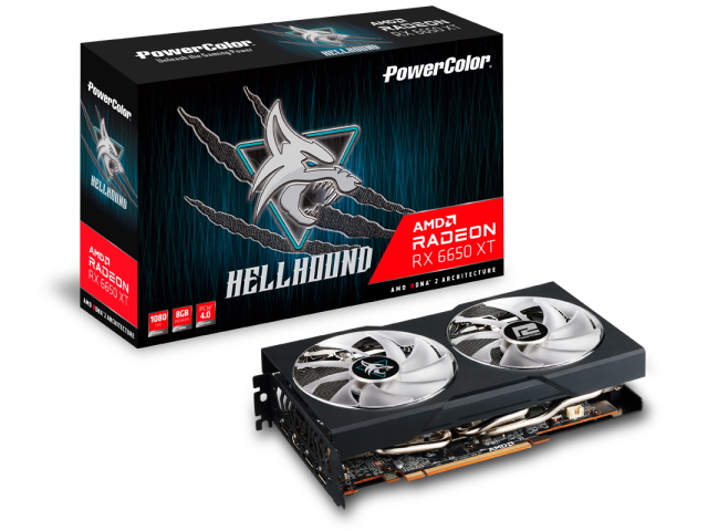 グラフィックボード・グラボ・ビデオカード PowerColor HellHound Radeon RX6650XT 8GB PowerColor Hellhound AMD Radeon RX 6650 XT 8GB GDDR6 Hellhound