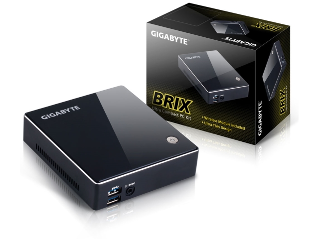 ベアボーン・キット GIGABYTE GB-BXCE-2955 8GB 240GB SSD GIGABYTE GB-BXCE-2955 BRIX Intel Celeron 2955U搭載 バリュータイプ