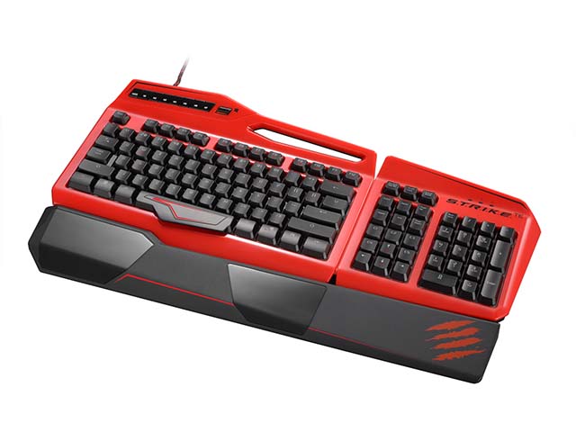 【新品未使用】Keyball44 完成品　鍛造カーボン仕様 赤軸フルセット Mad Catz S.T.R.I.K.E. TE Tournament Edition Mechanical Gaming
