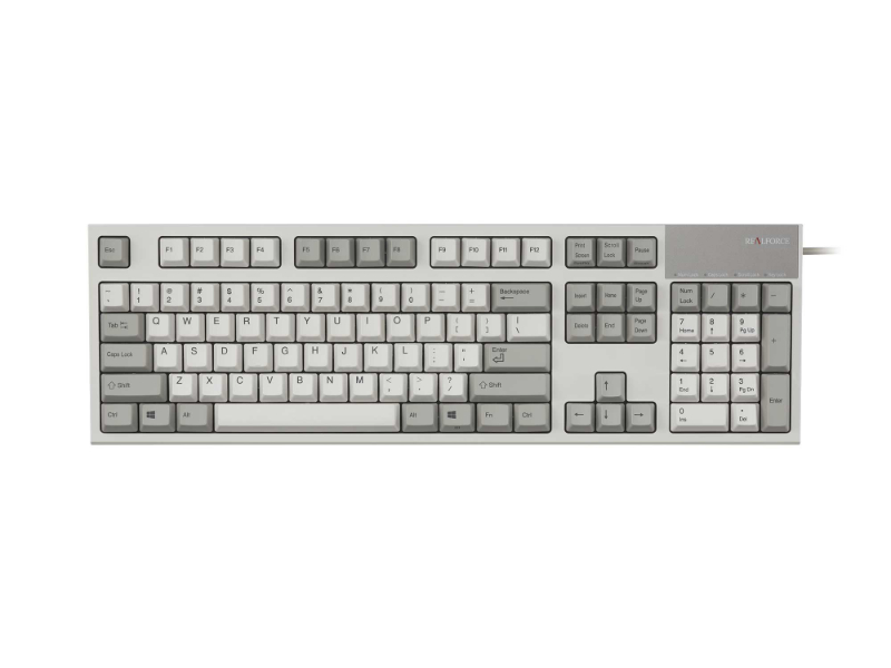 東プレ REALFORCE 英語104配列 アイボリー All30g 昇華印刷 R2 - 製品