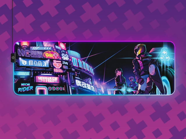 SteelSeries SteelSeries Qck Prism XL Neon Rider Edit QcK
