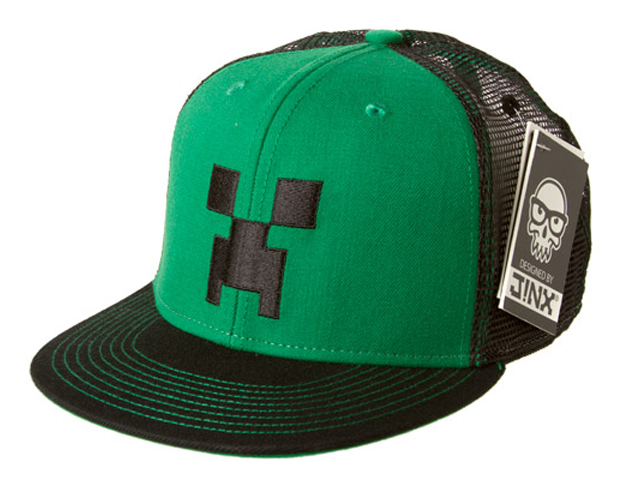 J!NX Minecraft Creeper Face Snap Back Hat Minecraftシリーズ