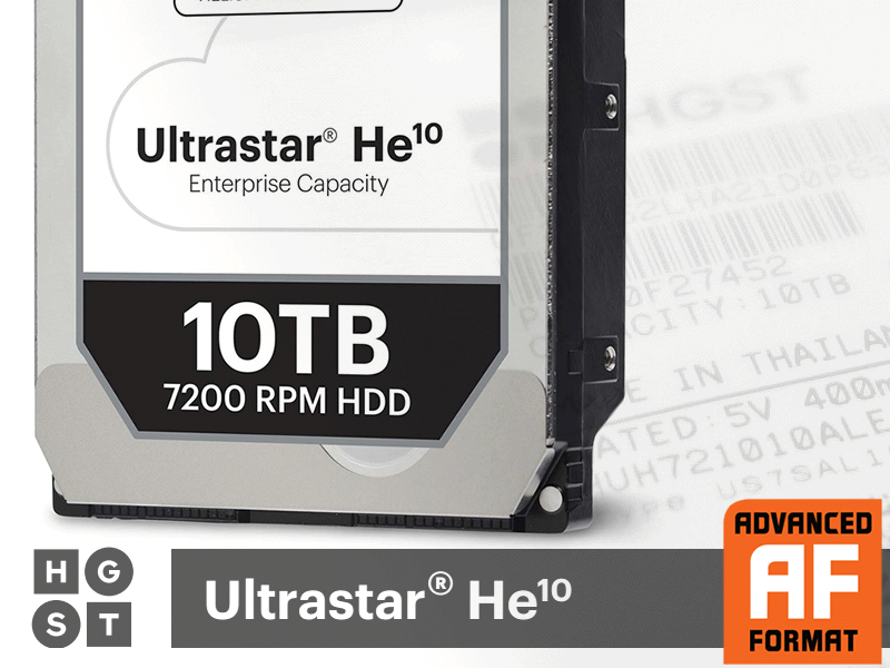 HGST　3.5インチ内蔵型　10TB　健康状態　正常 HGSTブランドから大容量「10TB」のSATA接続対応3.5インチHDD