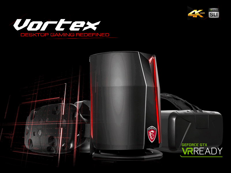 6ℓクラス最強の円筒型デスクトップタイプのゲーミングPC「MSI Vortex