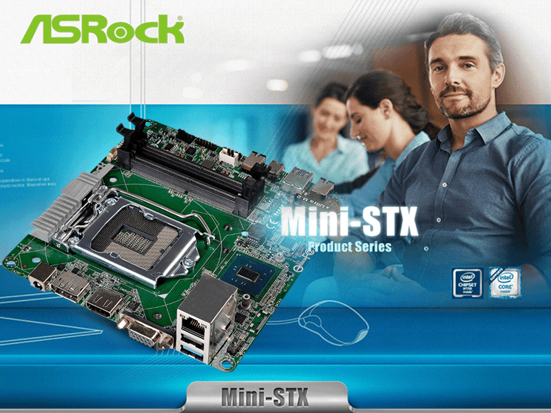 ASRock、人気Mini-STXベアボーン搭載のマザーボード単品モデル「H110M