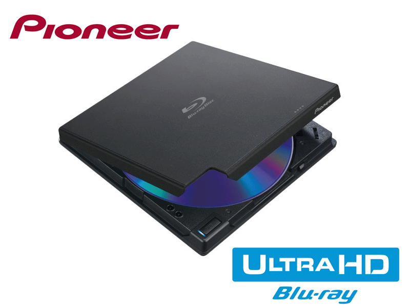UHD BD再生に対応するポータブルBlu-rayドライブ「PIONEER BDR-XD06J
