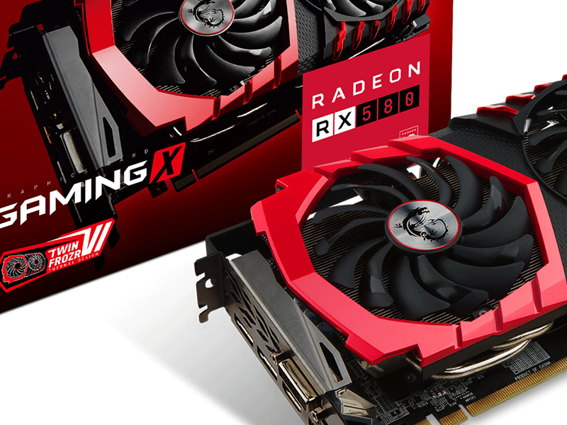 MSI TWIN FROZR VI採用Radeon RX 580グラフィックスカード「MSI RADEON