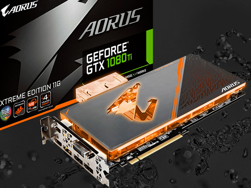AORUSからフルカバーウォーターブロック搭載の水冷専用GEFORCE GTX
