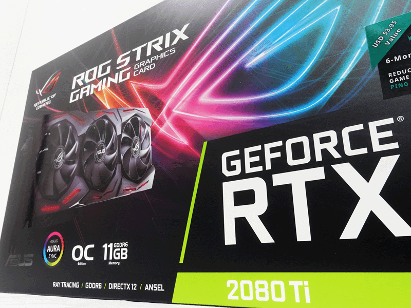 ASUS ROG STRIXブランドのGeForce RTX 2080 Ti GPU搭載カード「ROG