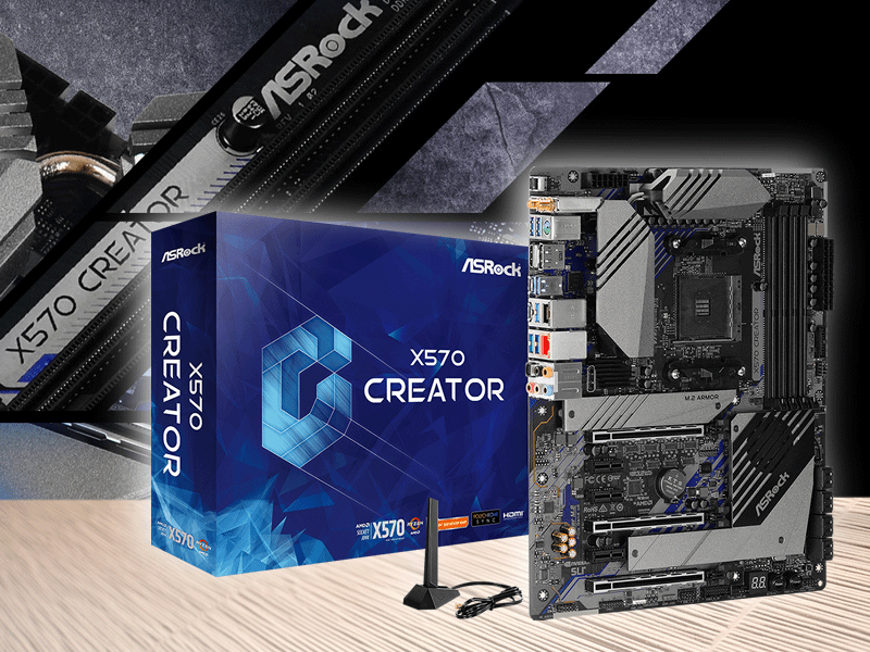 青いASRock、コンテンツクリエイター向けのX570搭載第3世代Ryzen対応