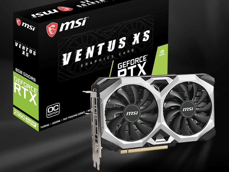 MSI、デュアルファン搭載のVENTUS RTX 2060 SUPER がショートサイズに