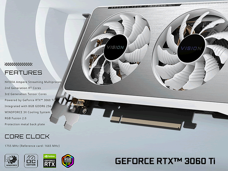 GIGABYTEからクリエイター向けRTX 3060 Ti搭載グラフィックスカード