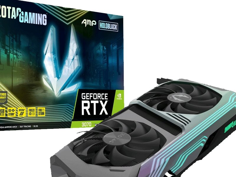 ホログラフィック採用GEFORCE RTX 3070 LHR搭載カード「ZOTAC GAMING