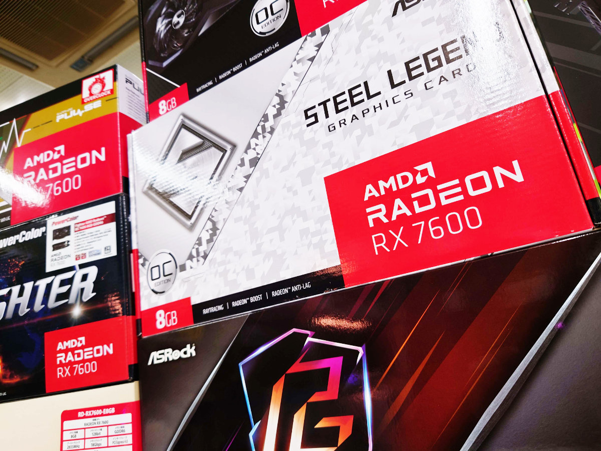AMD RDNA3アーキテクチャ採用ミドルレンジGPU「Radeon RX 7600
