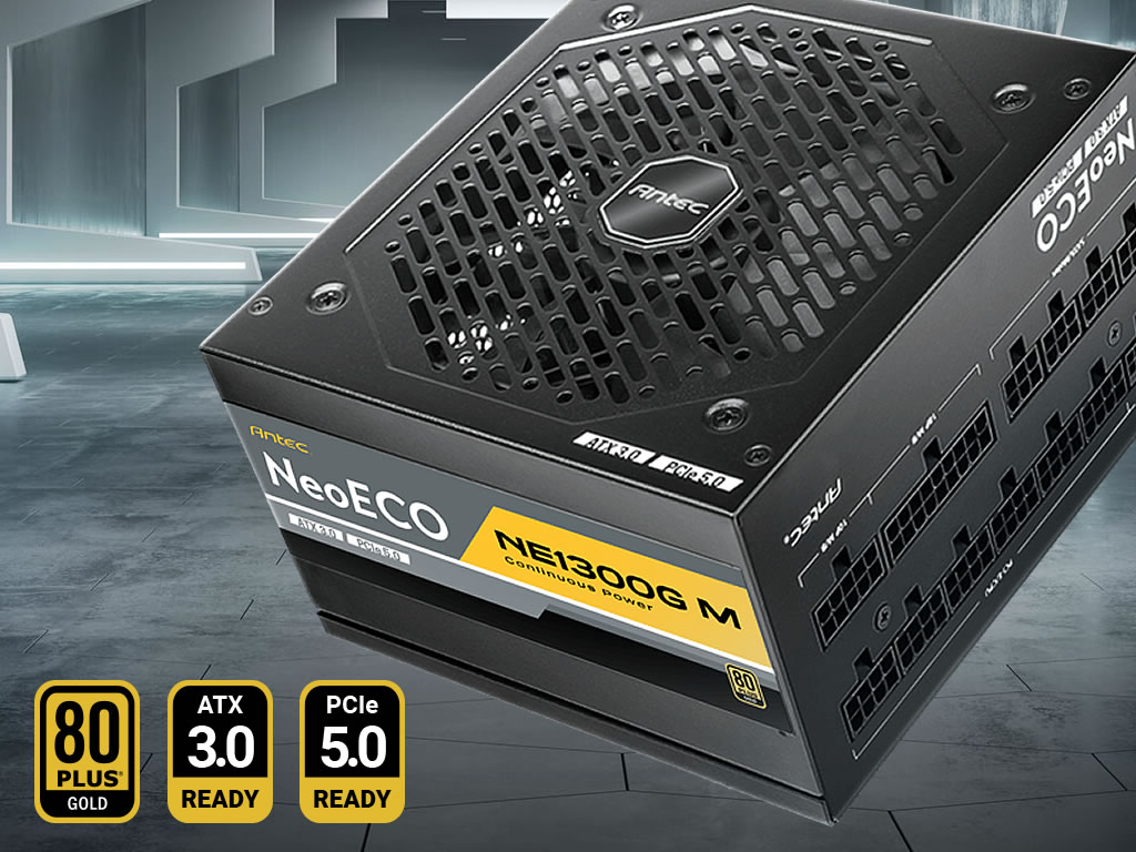 PCIe 5.0準拠の80PLUS Gold認証取得 ATX3.0対応電源「Antec NeoECO