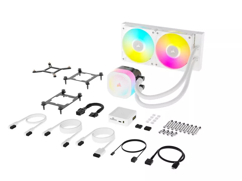 Corsair iCUE LINK TITAN 240 RX RGB White - 製品詳細 | パソコンSHOP