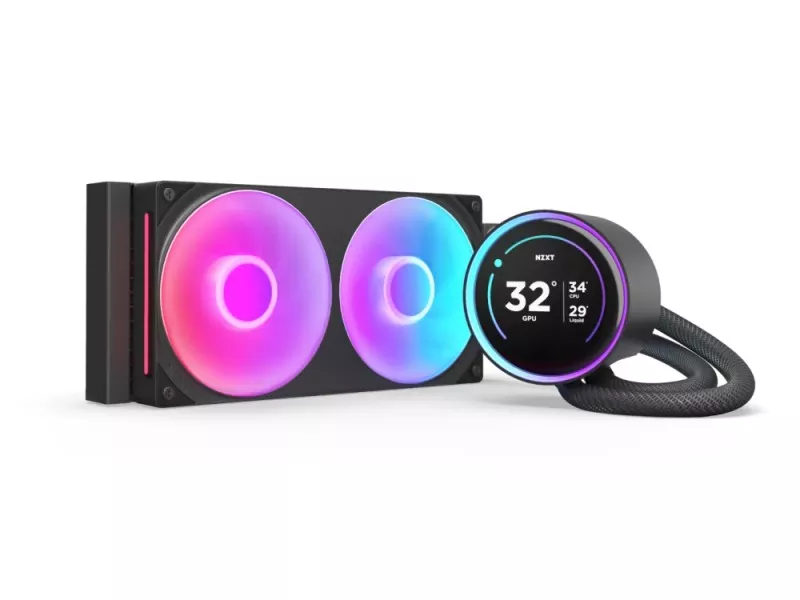 NZXTの液晶ディスプレイ付き簡易水冷クーラー、Kraken Elite