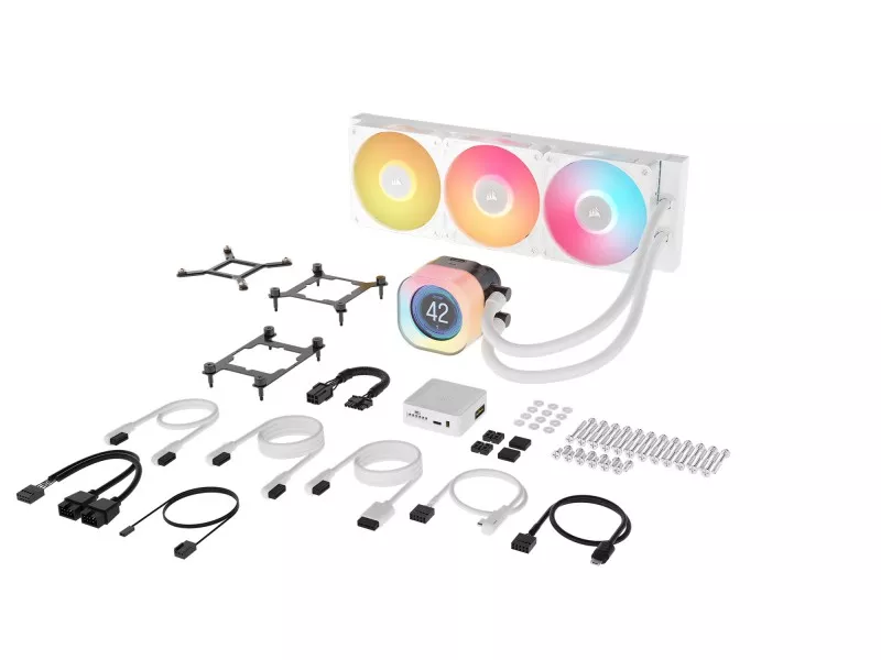 Corsair iCUE LINK TITAN 360 RX RGB LCD White - 製品詳細