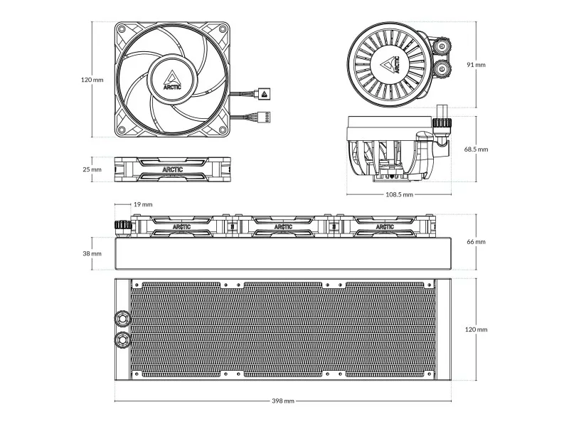 Arctic Liquid Freezer III Pro 360 - 製品詳細 | パソコンSHOPアーク