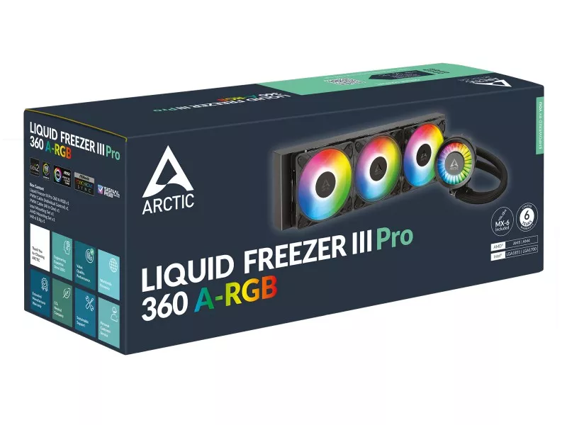 冷凍水pc Amazon.com: ARCTIC 液體冷凍機III 360 - CPU AIO 水冷卻器水冷