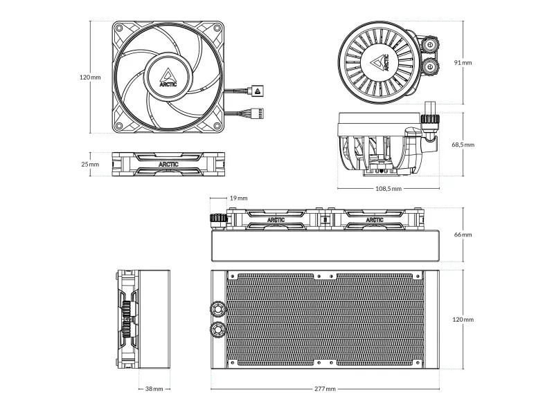 Arctic Liquid Freezer III Pro 240 - 製品詳細 | パソコンSHOPアーク
