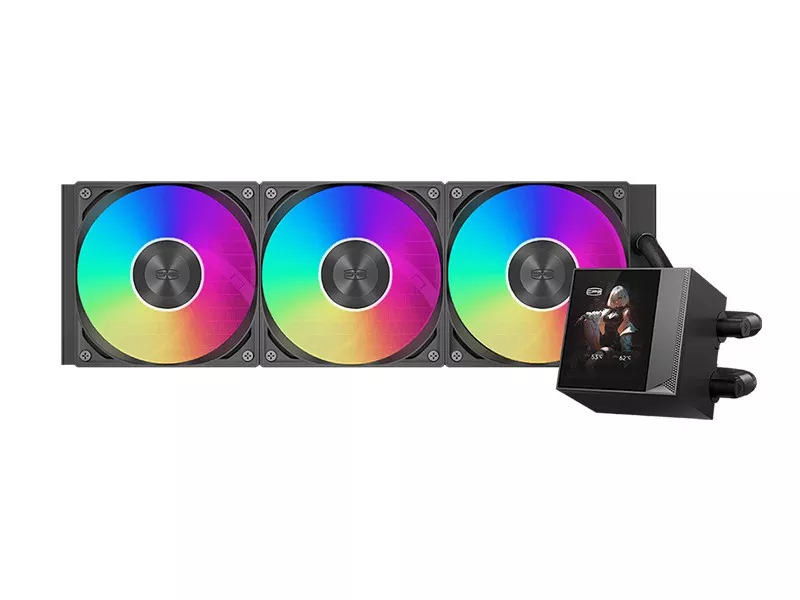 DC360 pro ARGB display 360mm 簡易水冷cpuクーラー CPS(PC COOLER) DC360 PRO ARGB Display Black - 製品詳細 | パソコン