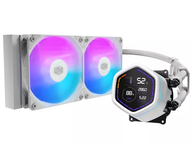 COOLER MASTER CPU水冷クーラー白＆ファン増設用ハブ セット CoolerMaster製の白い水冷CPUクーラー！ : パワーデポ探検隊-弘前店