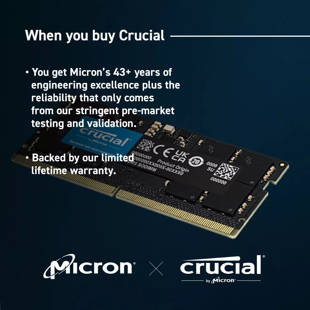 Crucial Crucial CT2K24G56C46S5 262pin SO-DIMM DDR5-5600 CL46-45-45