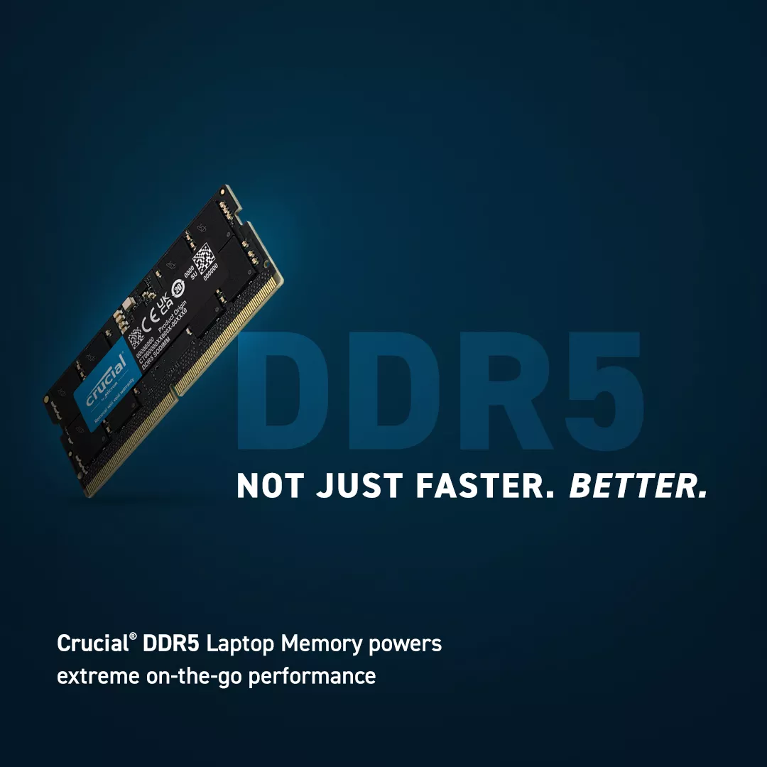 Crucial Crucial CT2K24G56C46S5 262pin SO-DIMM DDR5-5600 CL46 Crucial Crucial CT2K24G56C46S5 262pin SO-DIMM DDR5-5600 CL46
