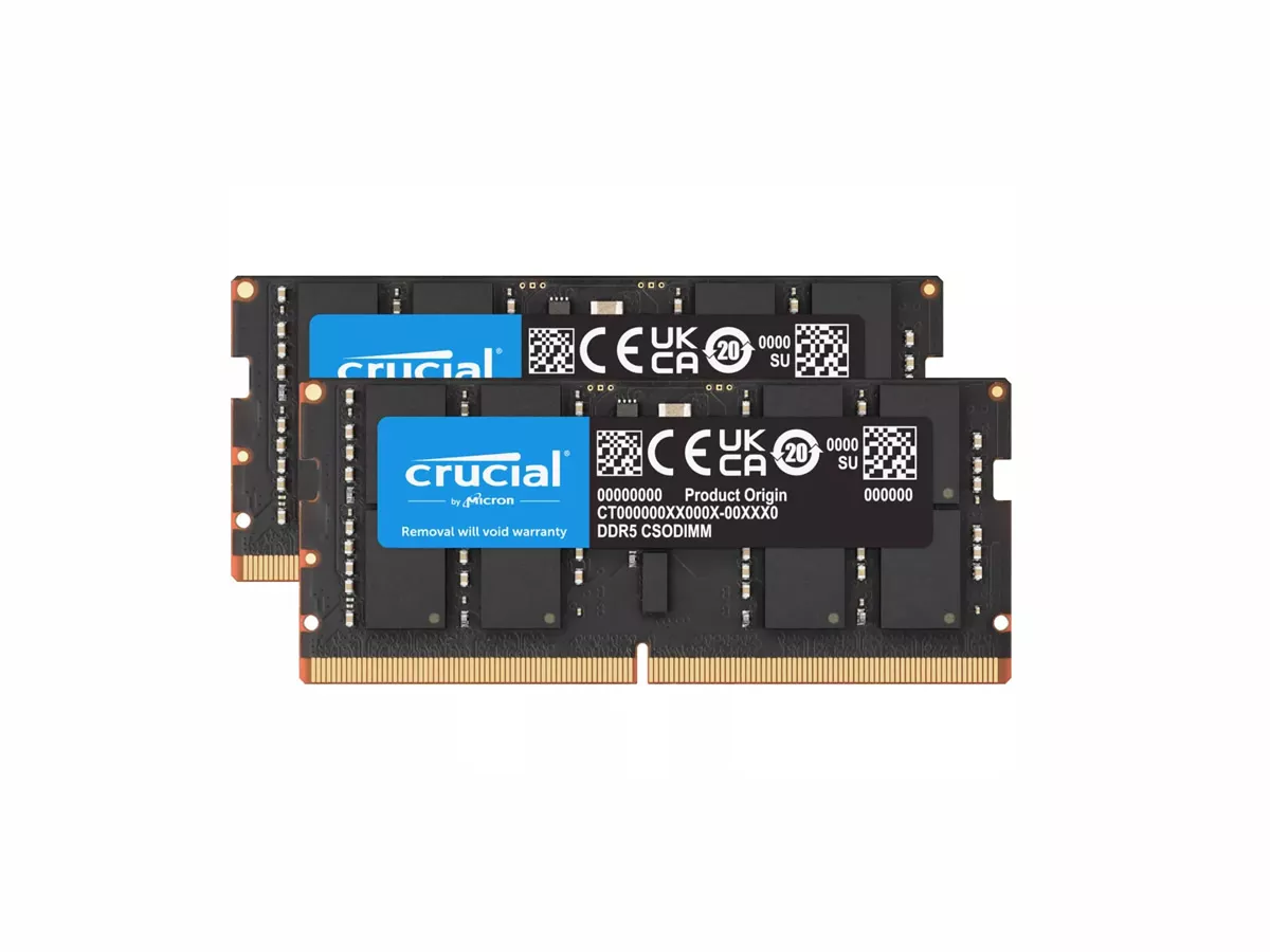 Crucial CT2K16G64C52CS5 262pin CSO-DIMM DDR5-6400 CL52-52-52 32GB