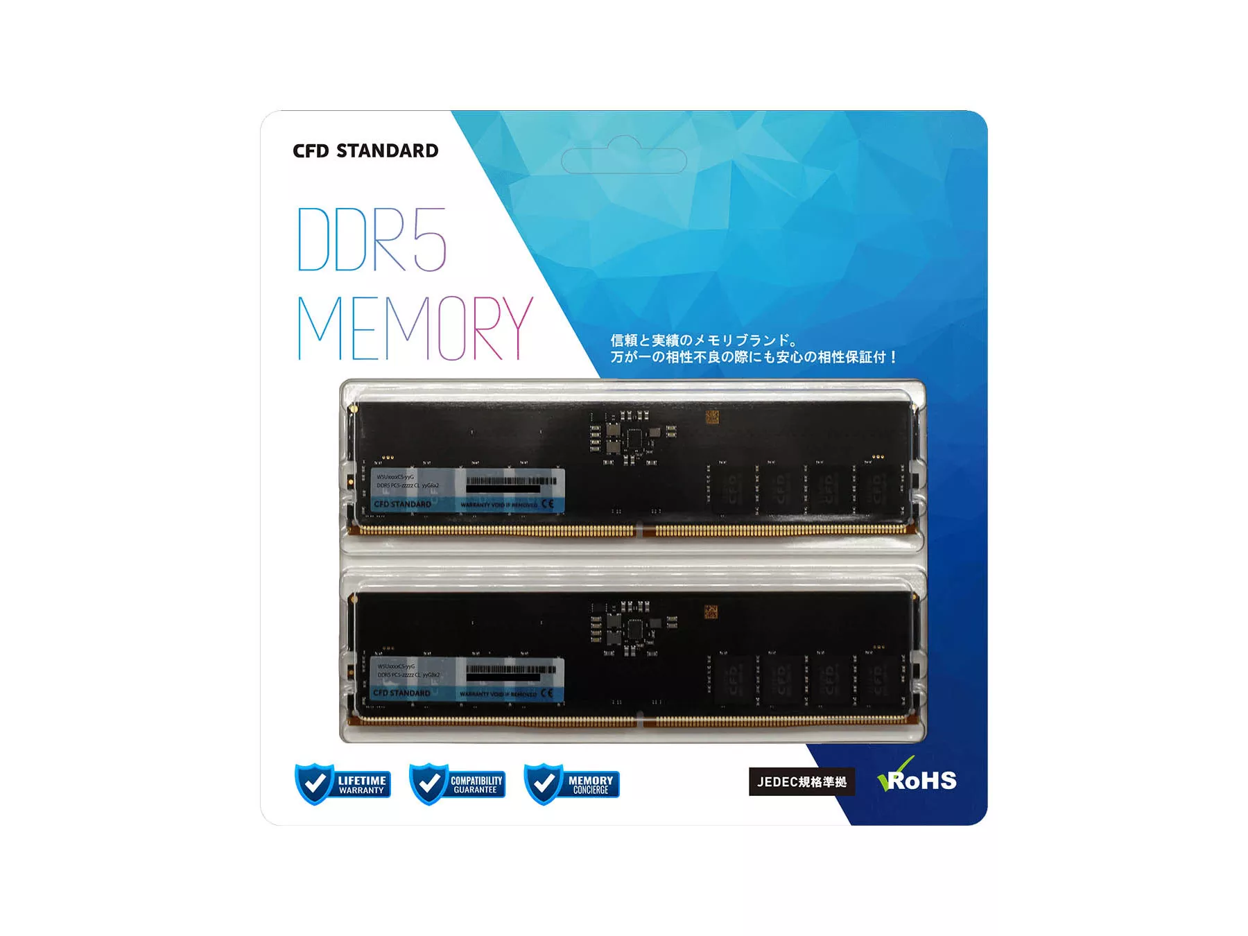 CFD W5U5600CS-16G Standard 288pin DDR5-5600 CL46-45-45 32GB(16GBx2