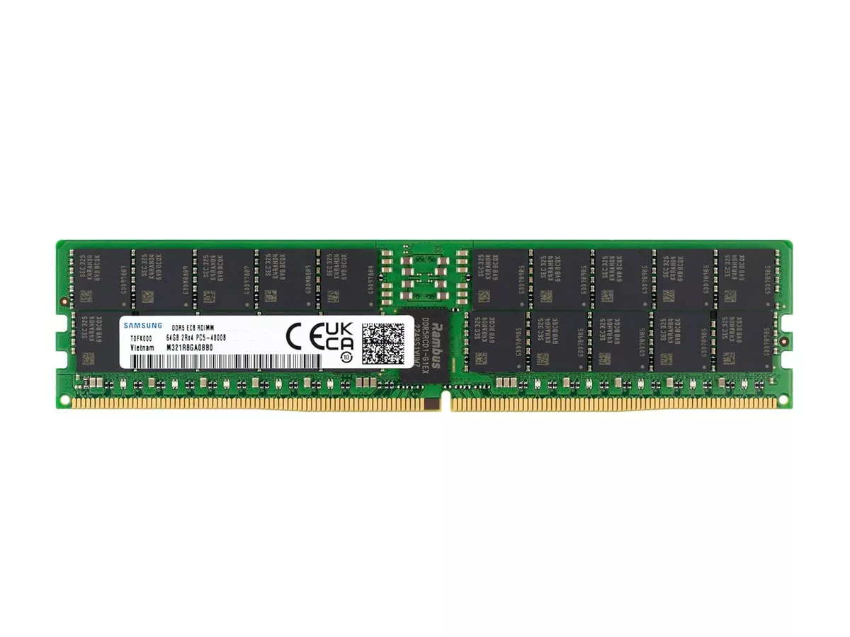 SAMSUNG M321R8GA0BB0-CQK 288Pin DDR5-4800 R-DIMM ECC 64GB CL40 1.1