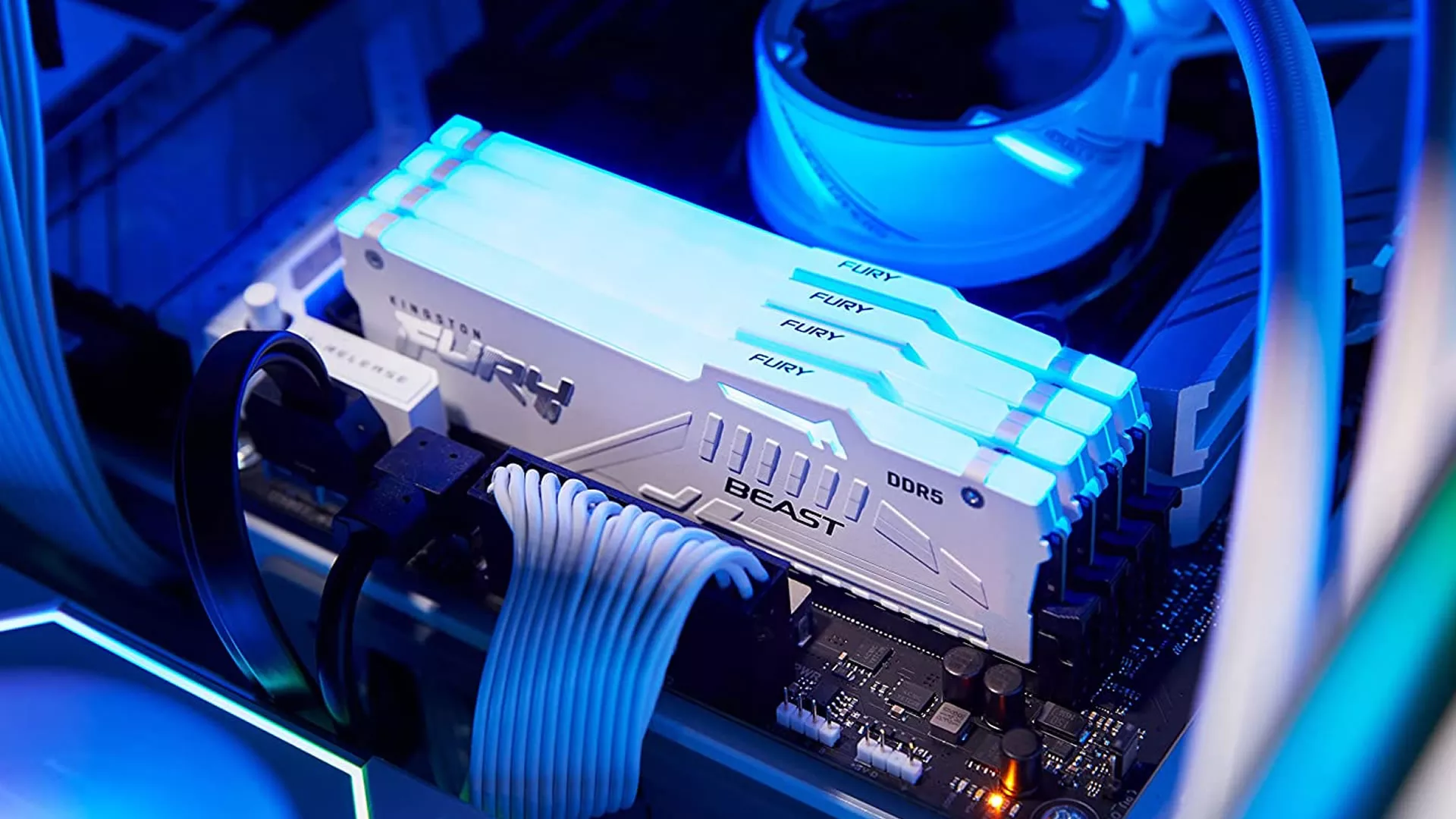 キングストンDDR5 FURY BEAST KF560C36BWE2AK2-32 Kingston KF560C36BWEAK2-32 FURY Beast DDR5 RGB 288pin DDR5-6000