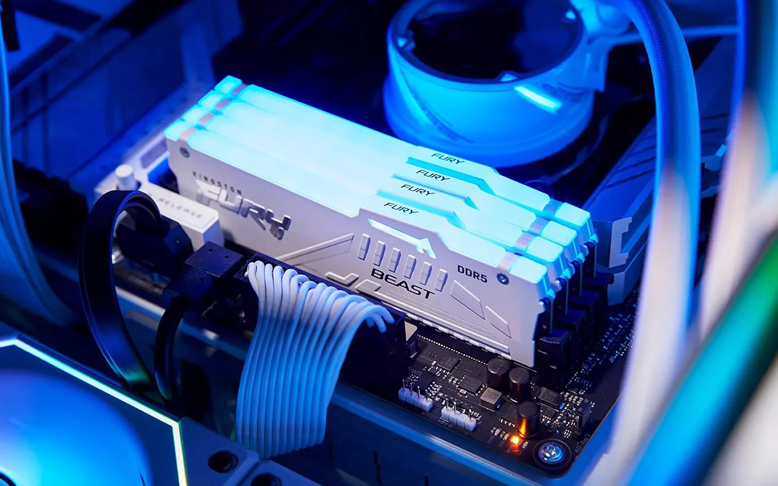 Kingston KF564C32BWEA-16　キングストン　メモリ Kingston KF564C32BWEA-16 FURY Beast DDR5 RGB 288pin DDR5-6400 CL32