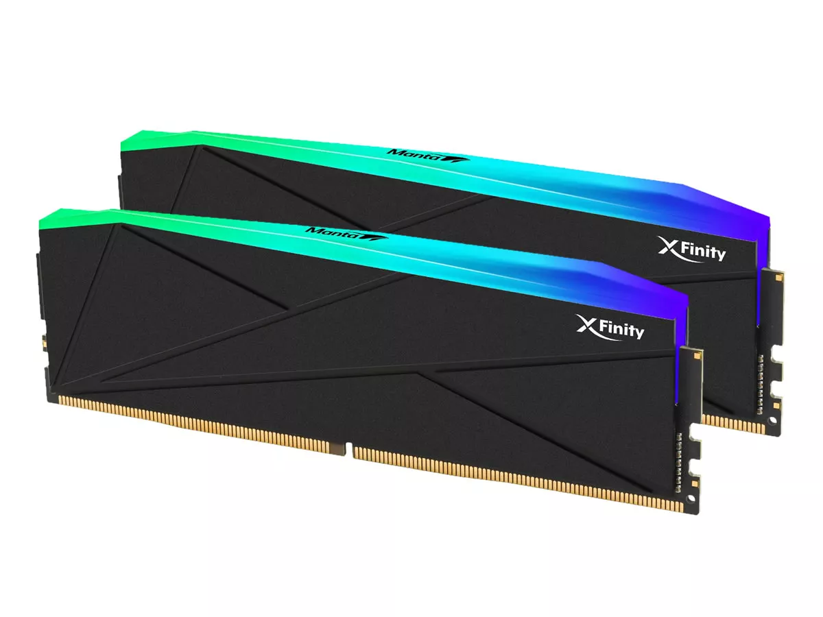 南*ん様 【ジャンク】ADATA DDR5-6000 32GB 1枚 V-Color TMXFL1660836KWK Manta XFinity RGB DDR5 288pin DDR5-6000