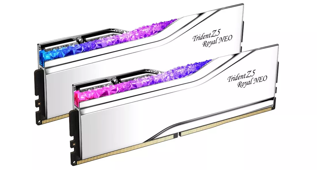 G.Skill F5-6400J3039G16GX2-TR5NS Trident Z5 Royal Neo 288pin G.Skill F5-6400J3039G16GX2-TR5NS Trident Z5 Royal Neo 288pin