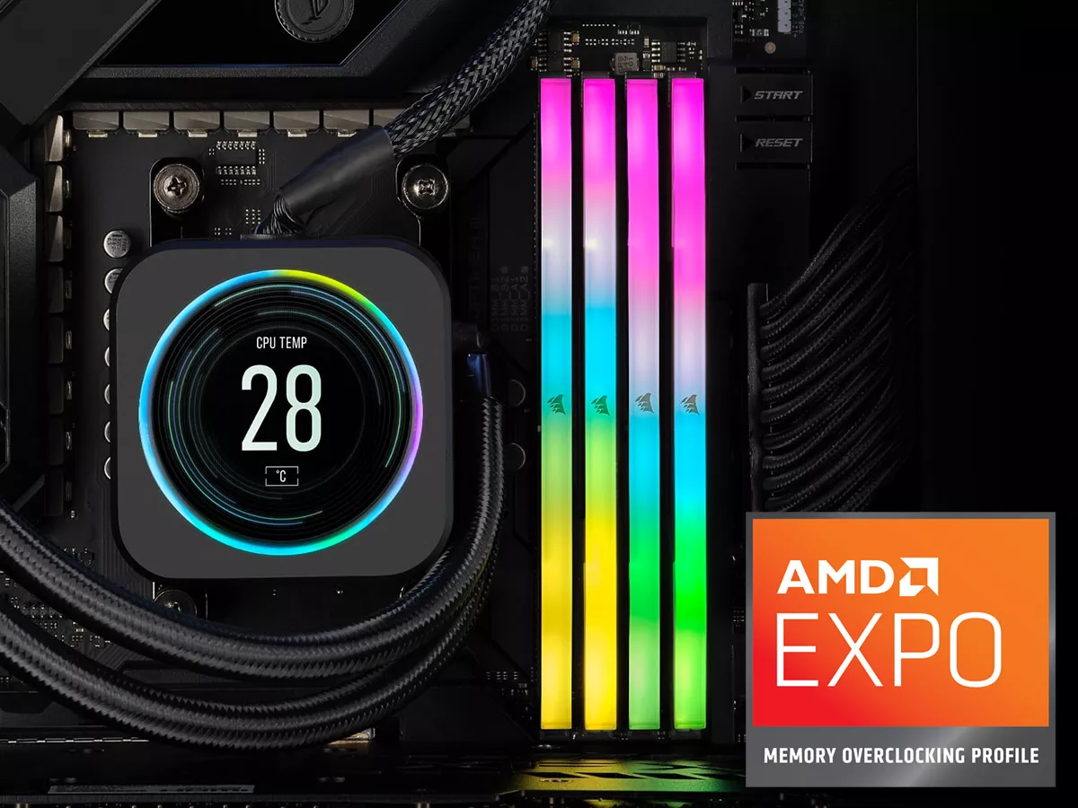 Corsair CMH64GX5M2B6000Z40 VENGEANCE RGB DDR5 288pin DDR5 Corsair CMH64GX5M2B6000Z40 VENGEANCE RGB DDR5 288pin DDR5