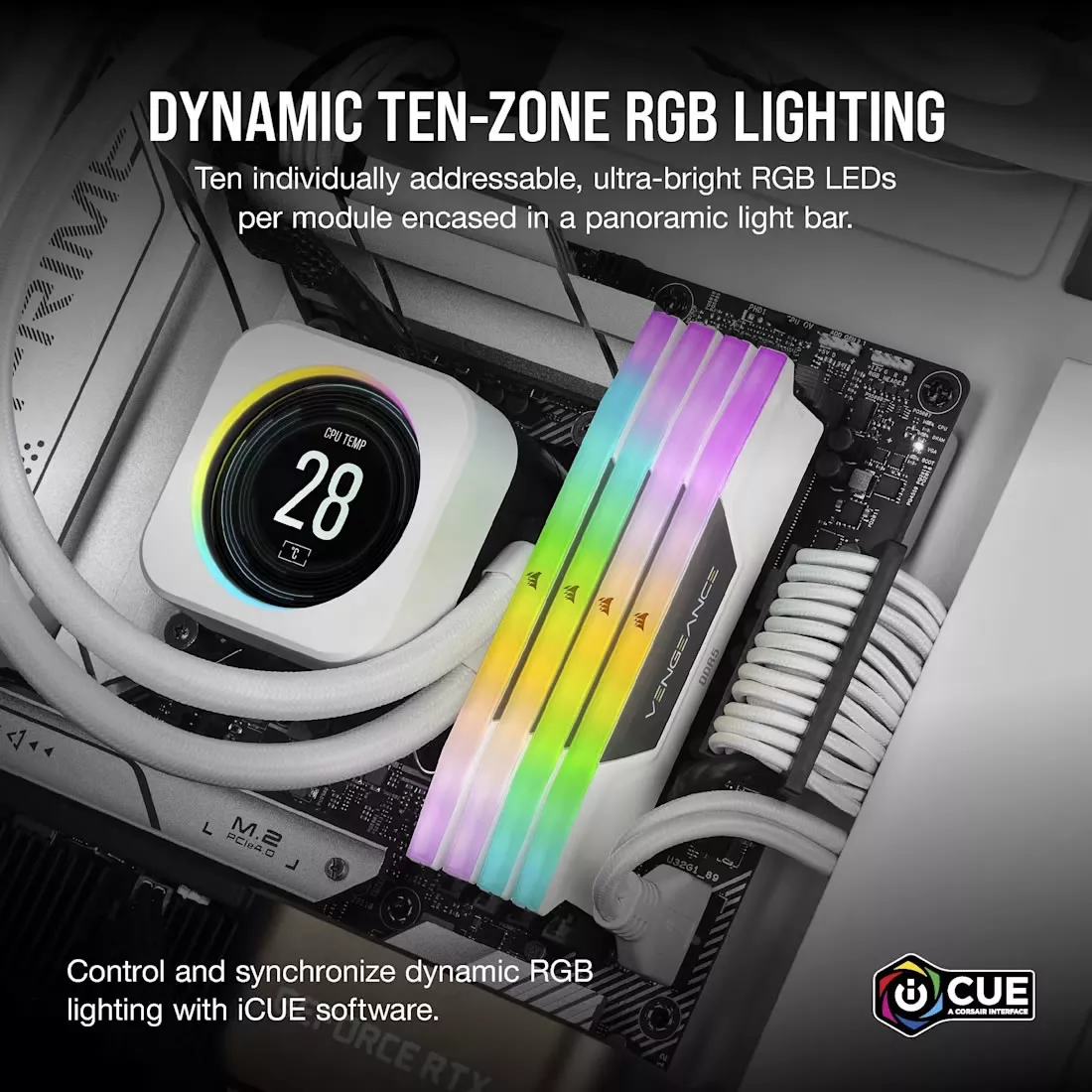 Corsair CMH32GX5M2E6000Z36W VENGEANCE RGB DDR5 288pin DDR5-6000