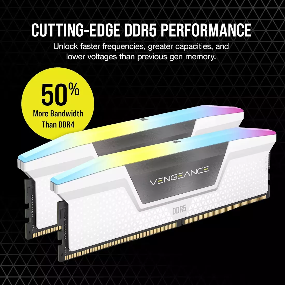 Corsair CMH64GX5M2B6000Z30W VENGEANCE RGB DDR5 288pin DDR5-6000