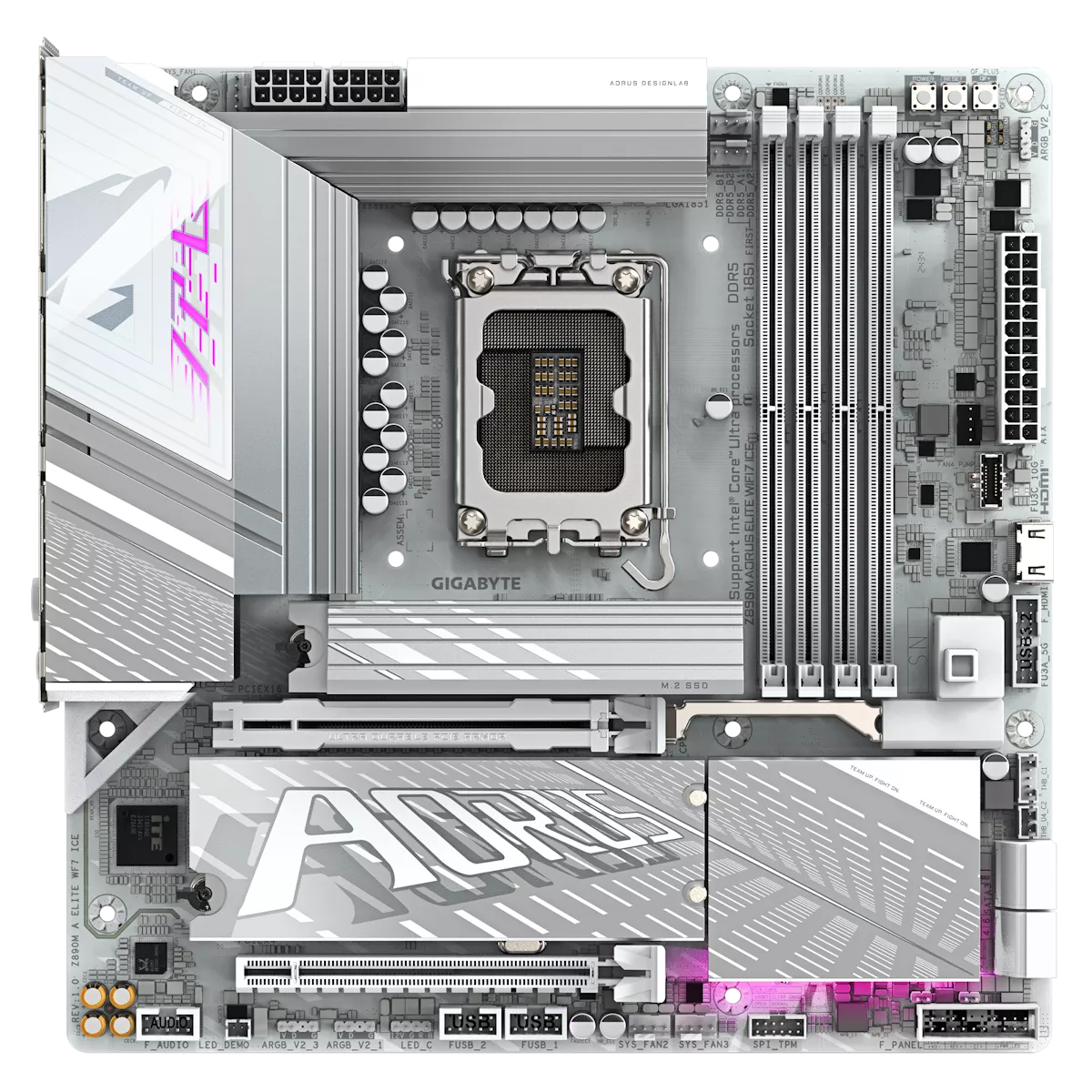 GIGABYTE Z890M AORUS ELITE WIFI7 ICE インテル 800シリーズ LGA1851 