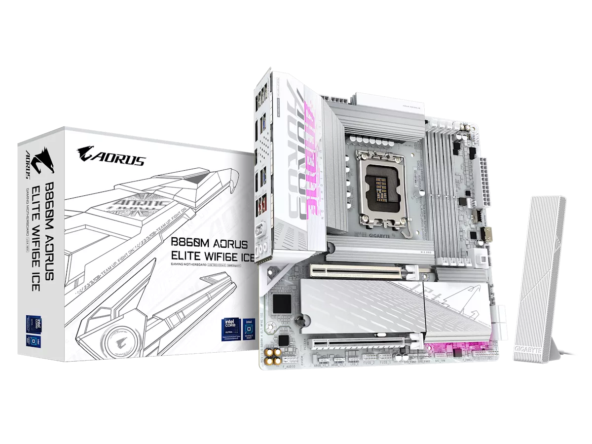 GIGABYTE B860M AORUS ELITE WIFI6E ICE インテル 800シリーズ