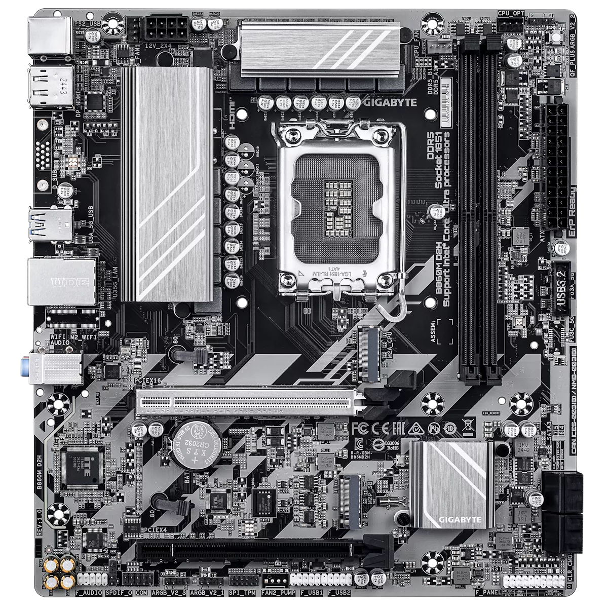 GIGABYTE B860M D2H インテル 800シリーズ LGA1851対応 intel