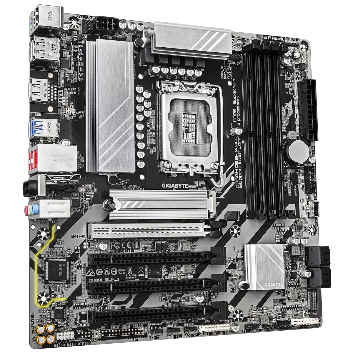 GIGABYTE B860M DS3H WIFI6E インテル 800シリーズ LGA1851対応 intel